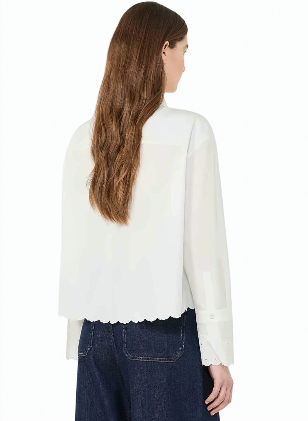Cotton Poplin Lace Shirt