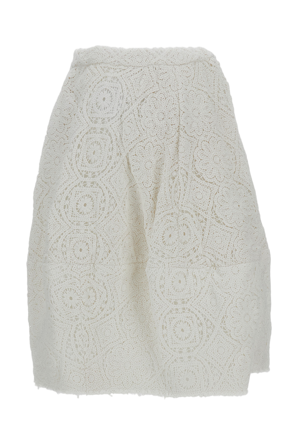 Floral Embroidered Balloon Skirt