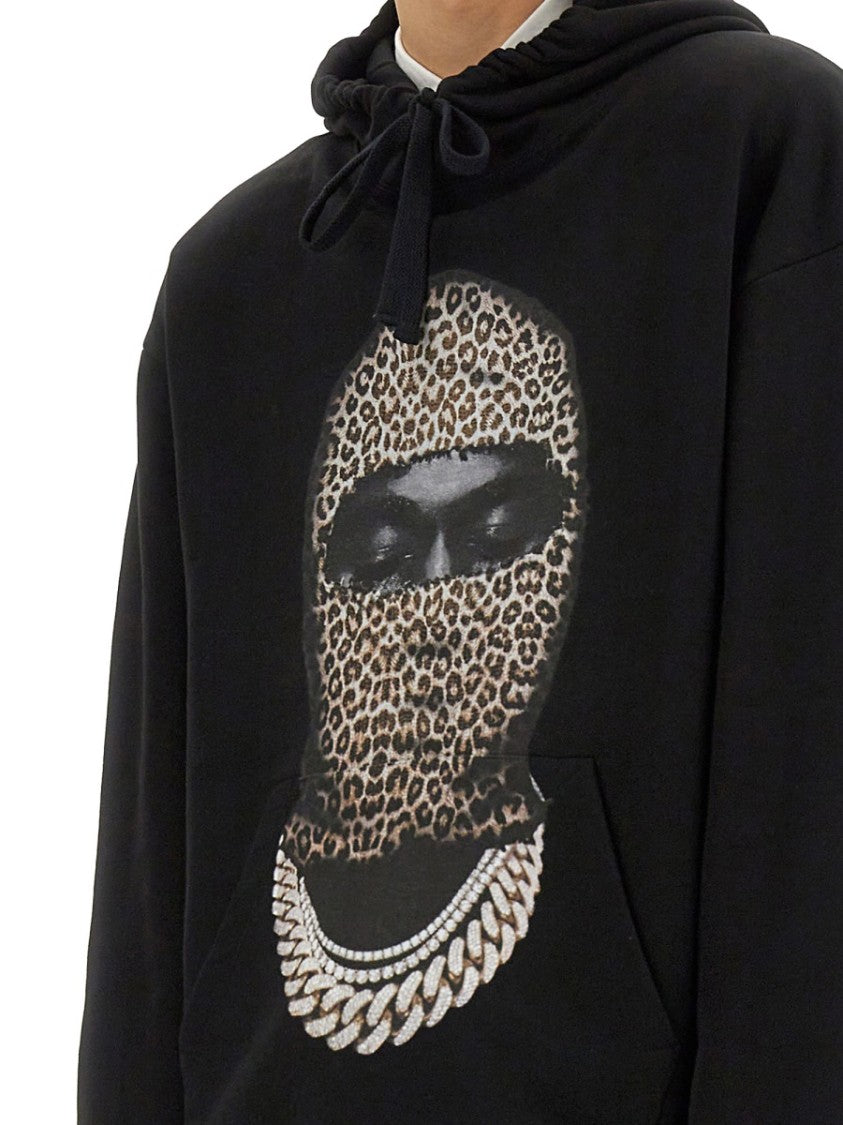 Leopard Mask Print Sweatshirt
