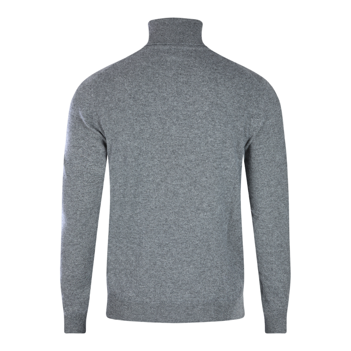 Classic Turtleneck Sweater in Fine Knit Grey
