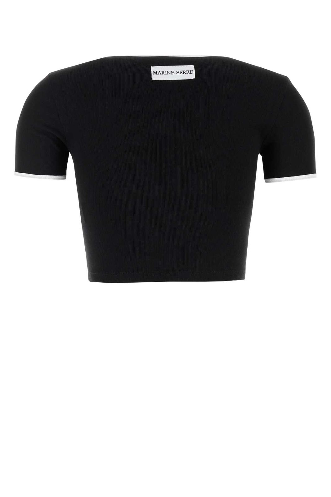 Fitted Black Crop Top