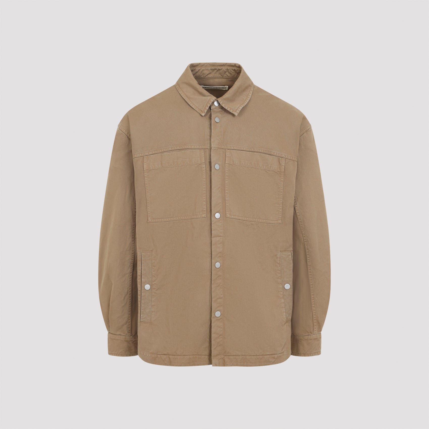 Relaxed Fit Button-Up Shirt Jacket