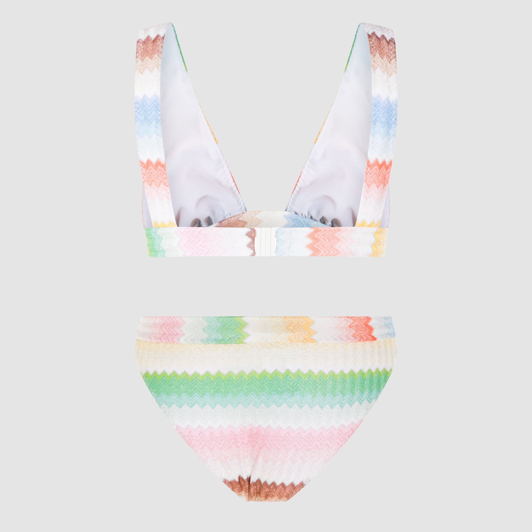 Vibrant Zigzag Two-Piece Swimwear Set