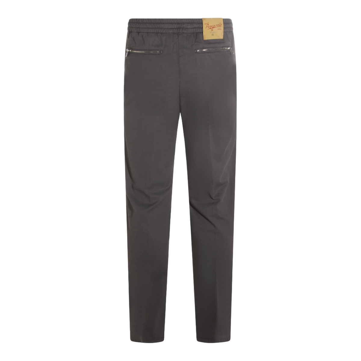 Slim-Fit Trousers With Drawstring Waist
