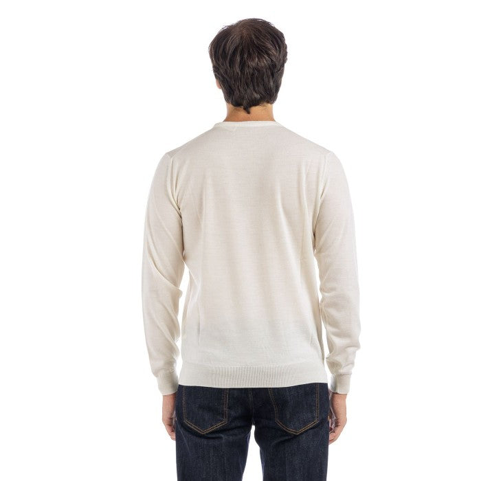 Long-Sleeve Crew Neck Sweater In Fine Merino Wool