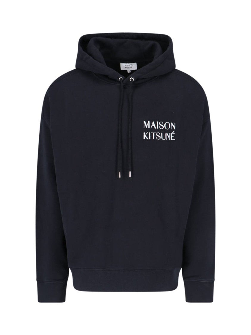 Classic Black Pullover Hoodie With Drawstring Hood