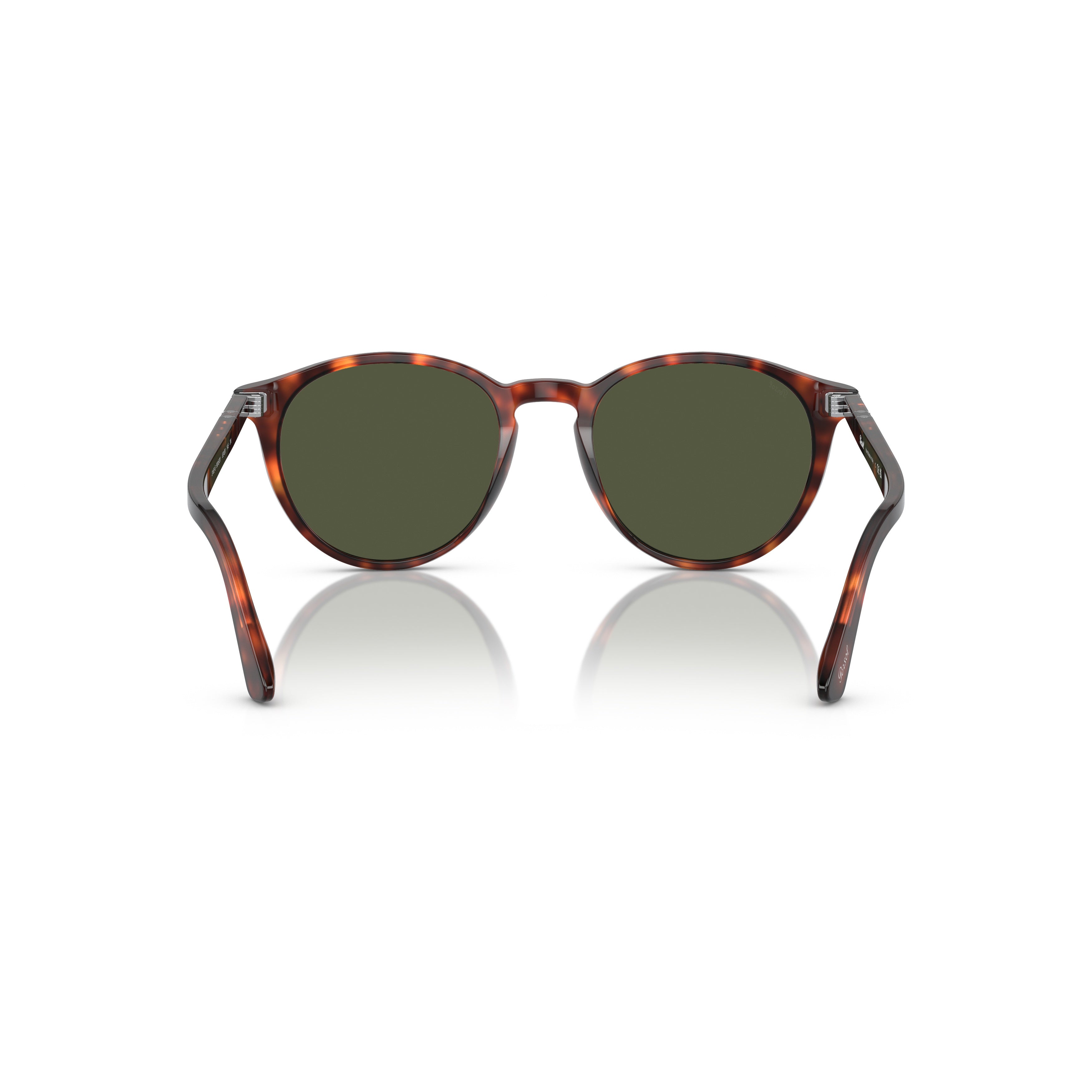 0po3152s Classic Round Frame Tortoiseshell Sunglasses