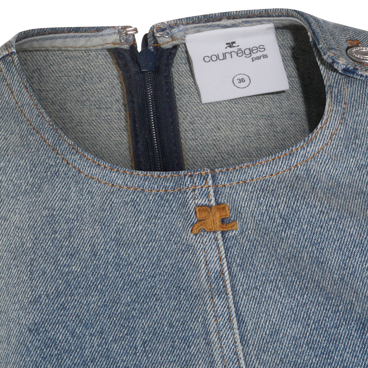 A-Line Denim Mini Dress