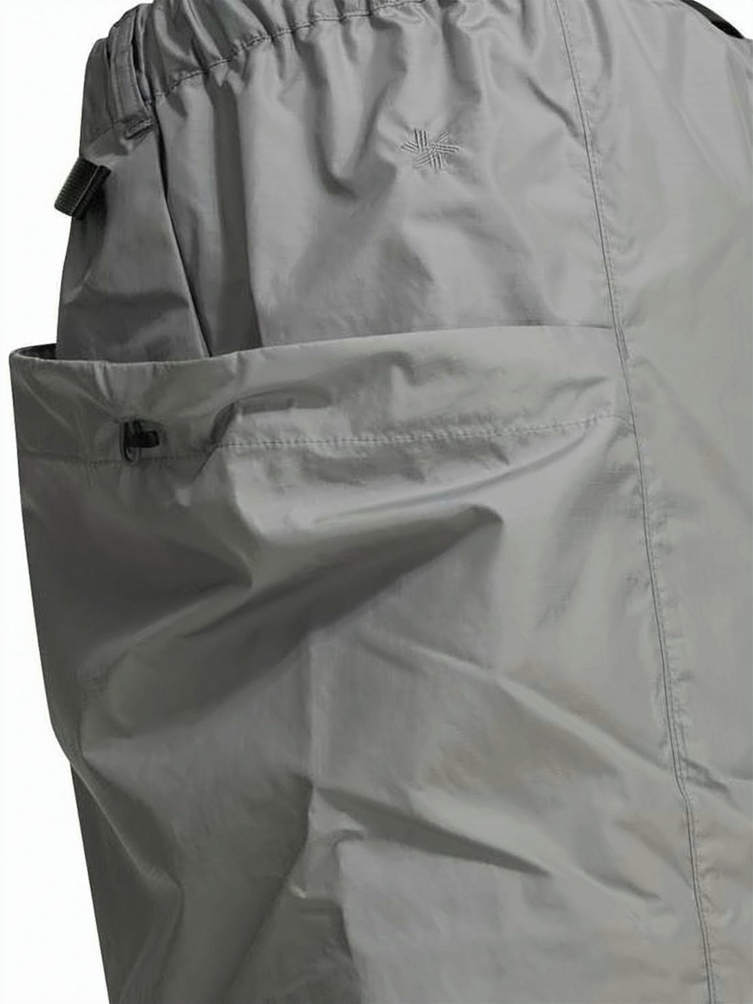 Black Lightweight Polyester Elastic Waist Shorts