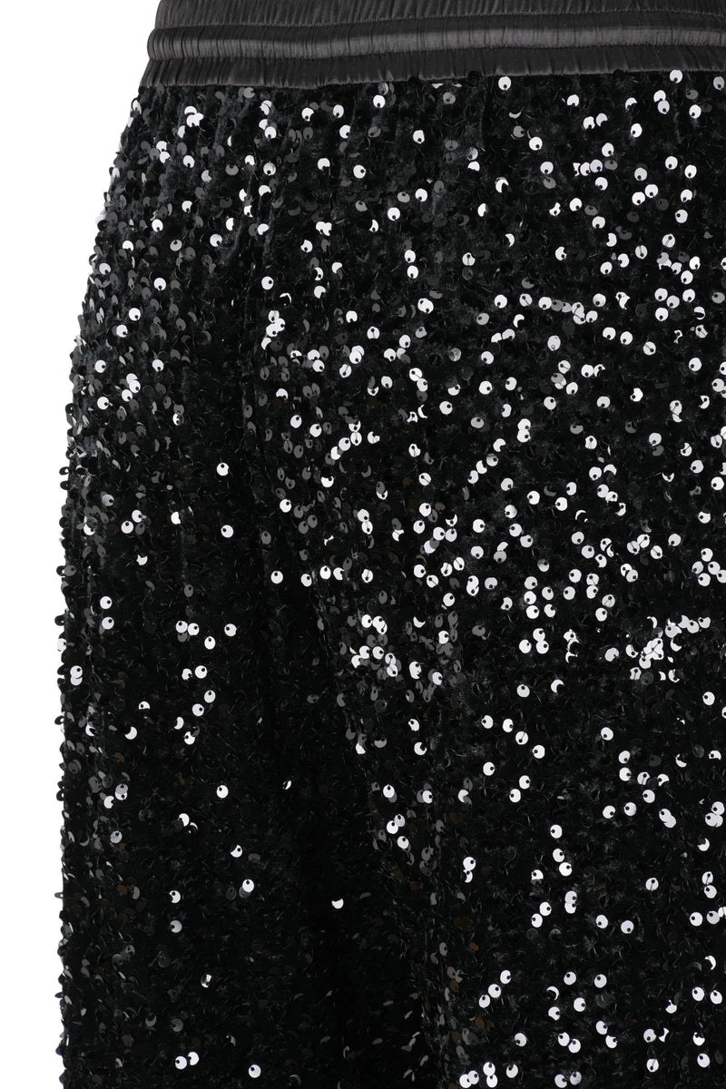 Sequin Trousers Total - Black