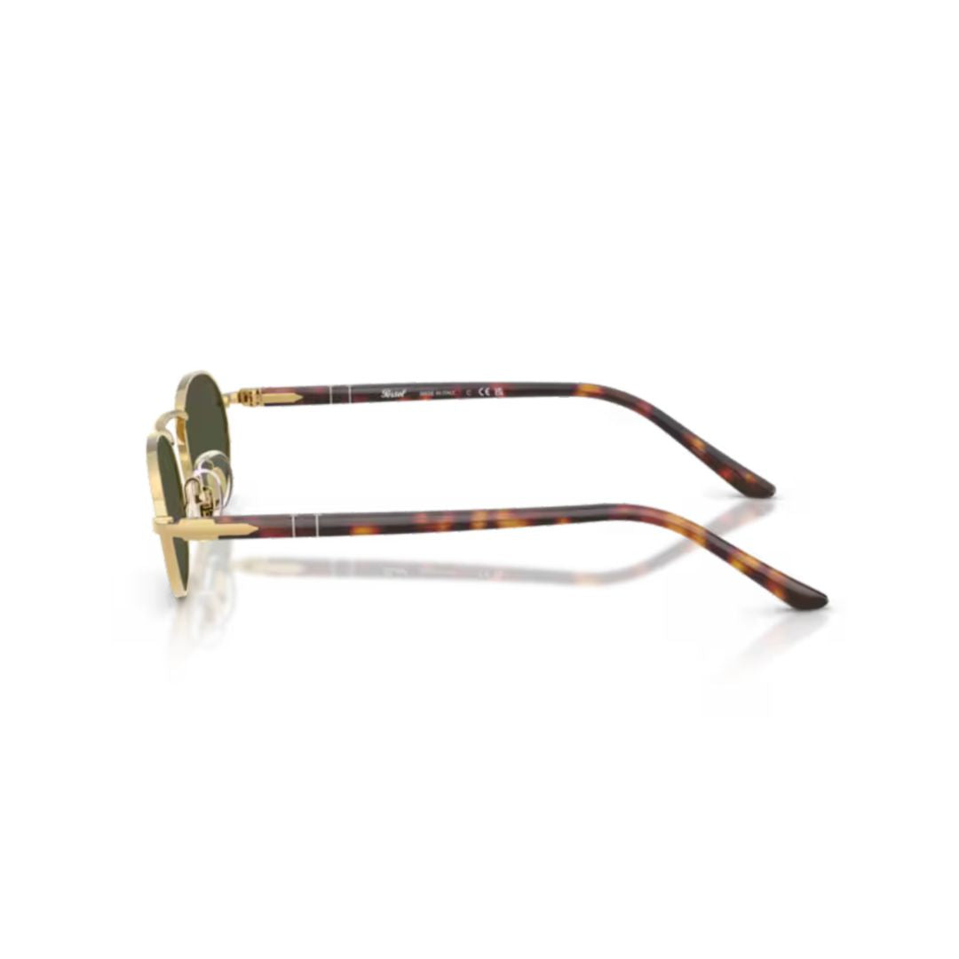 0po1023s Oval Frame Sunglasses with Gold Metal