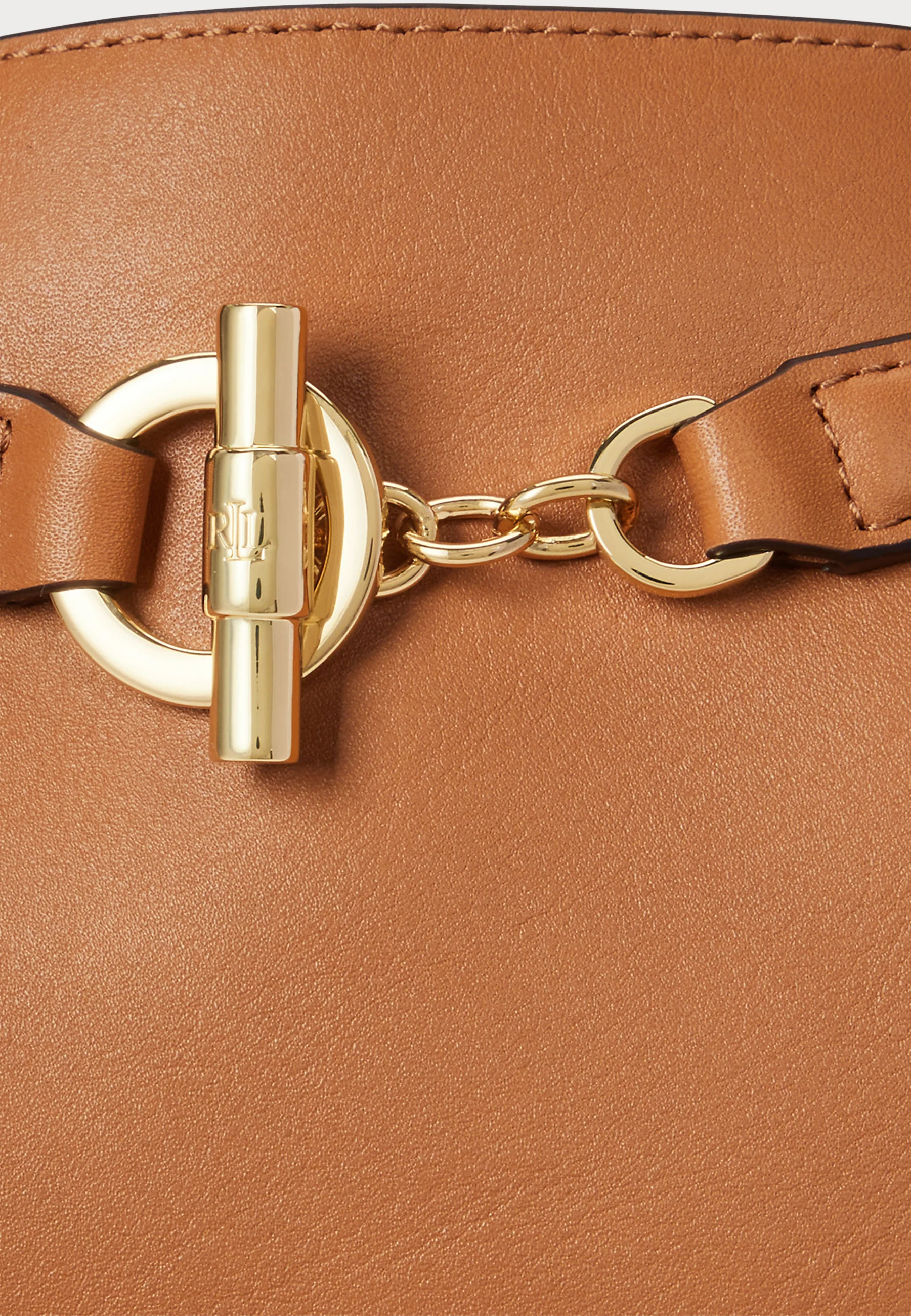 Brown Blke Medium Silk Bucket Bag