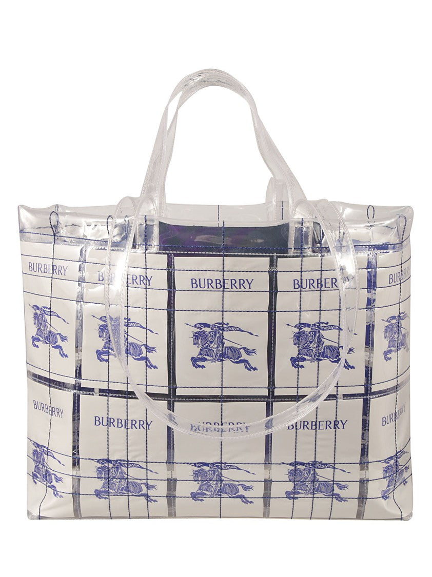 Transparent Structured Bag With Classic Equestrian Motif