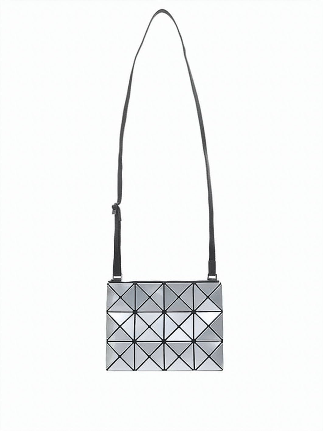 Geometric Shoulder Bag With Reflective Finish