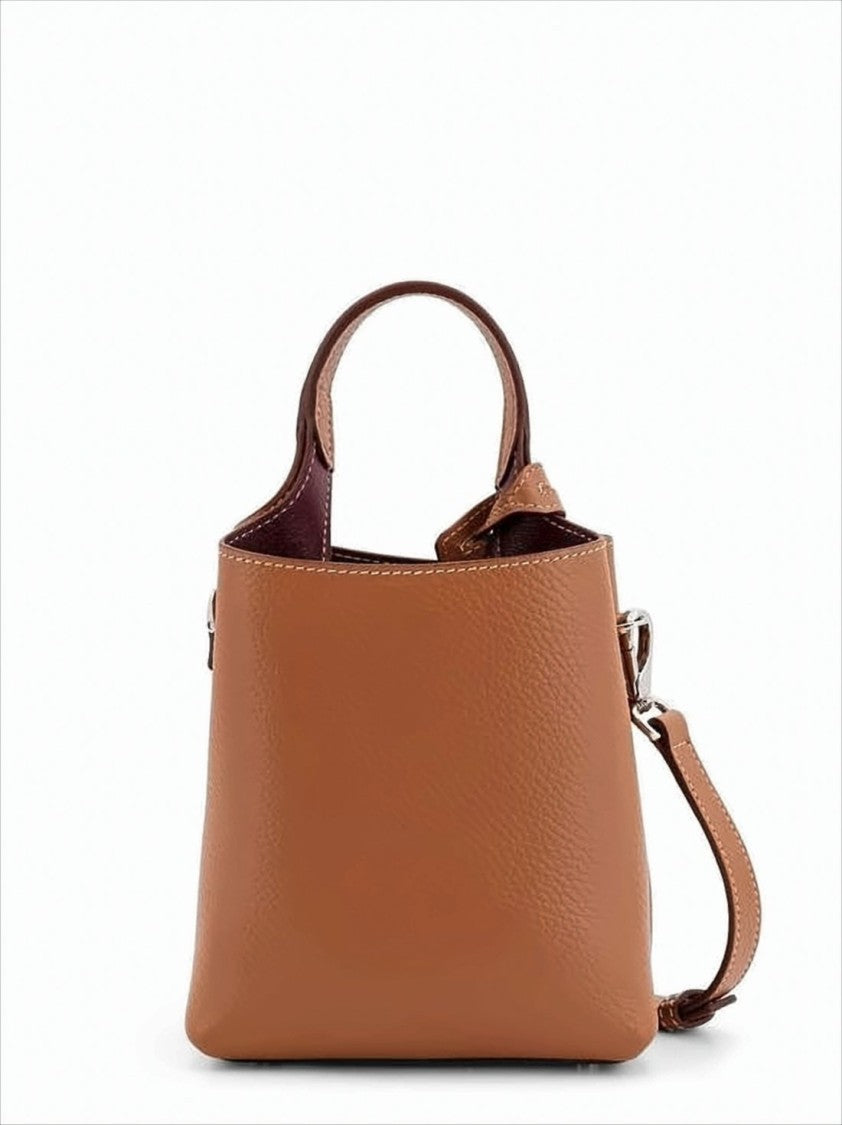 Textured Calf Leather Tote Bag