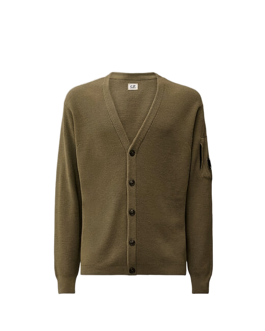 Classic V-Neck Cardigan With Button-Down Front And Ribbed Texture