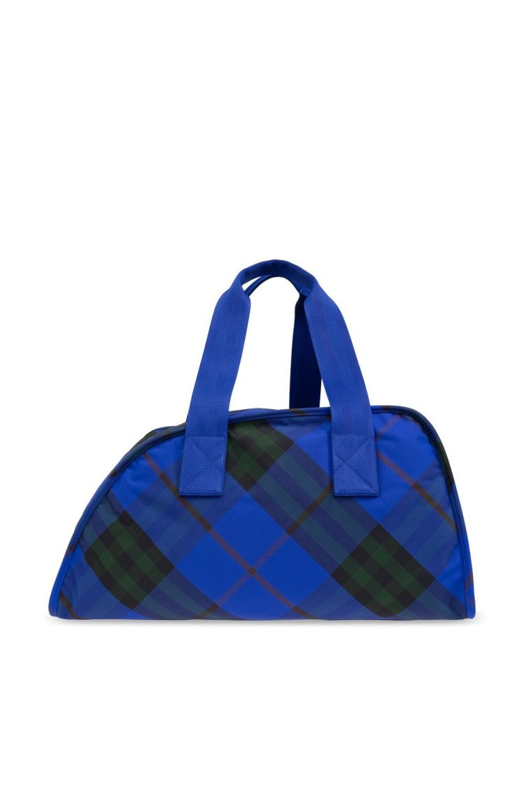 Tartan Pattern Duffle Bag