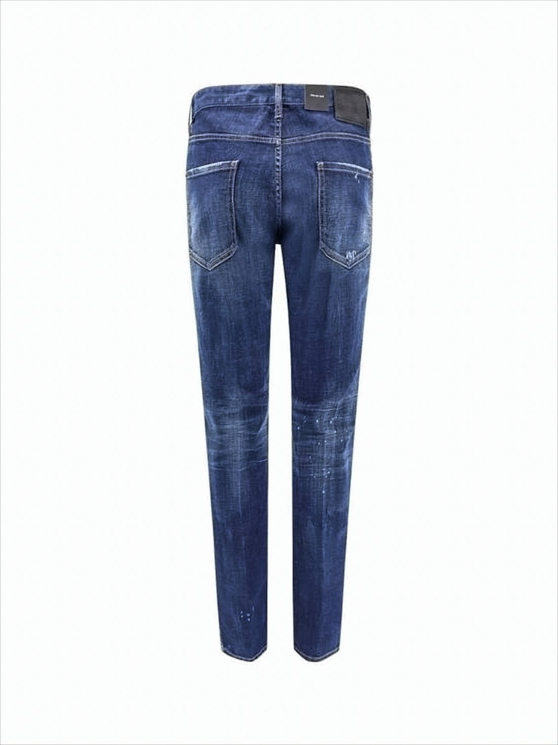 Medium Blue Wash Straight-Leg Denim Pants