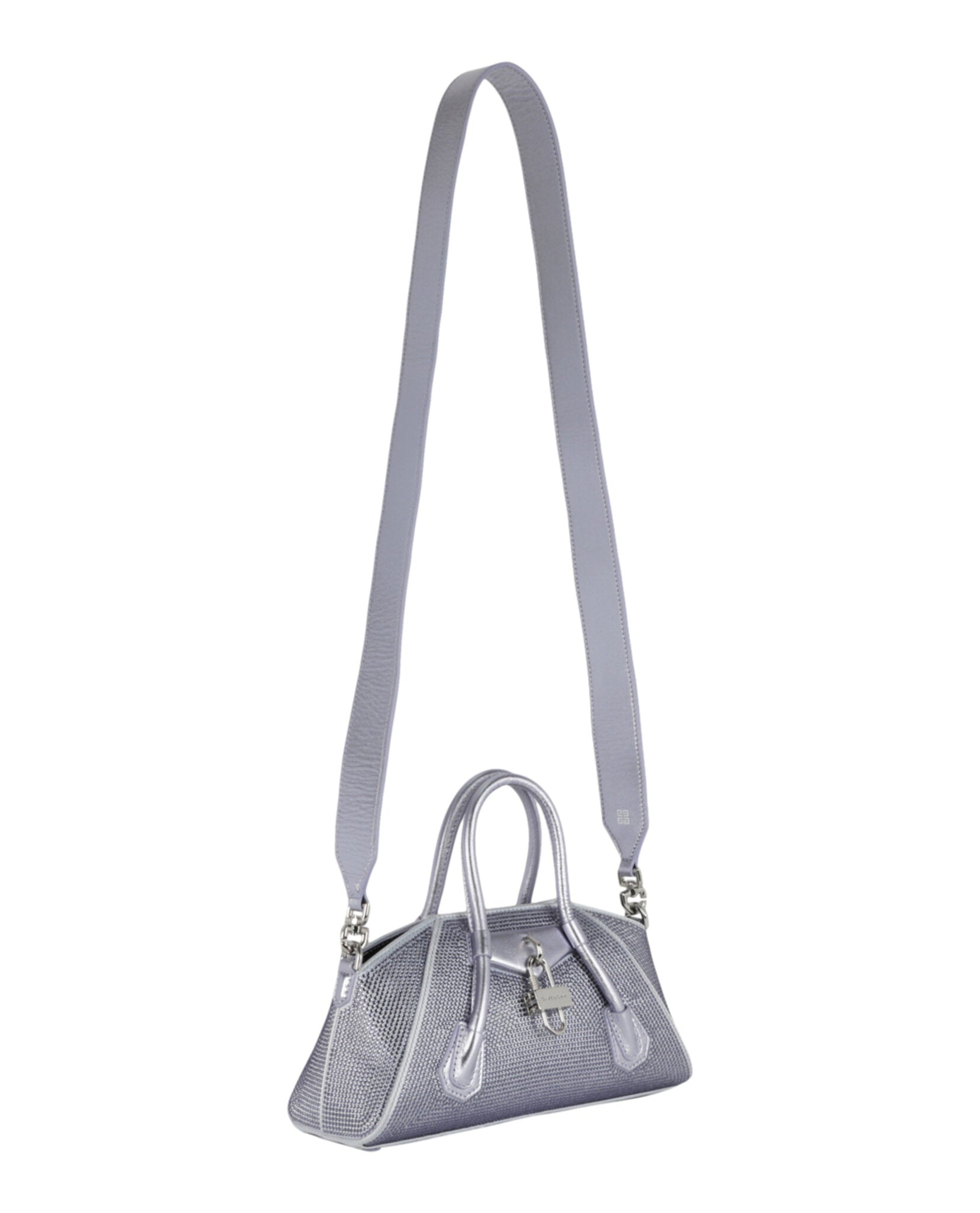 Mała torebka Antigona Stretch Top Handle Bag z satyny