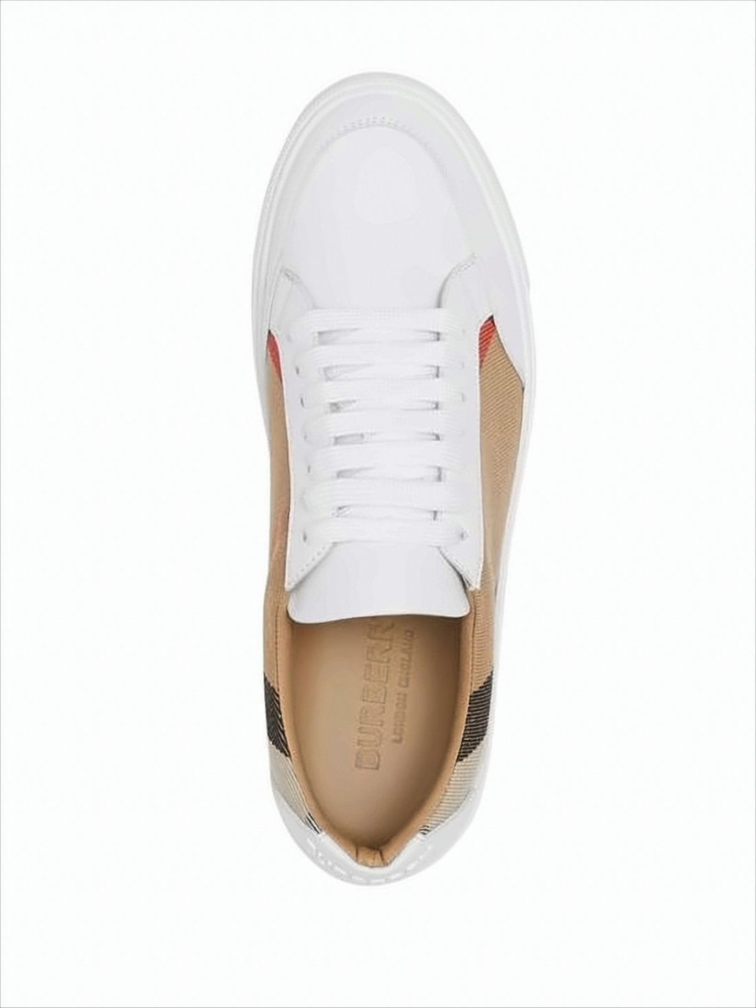 Low-Top Sneakers with Classic Check Pattern