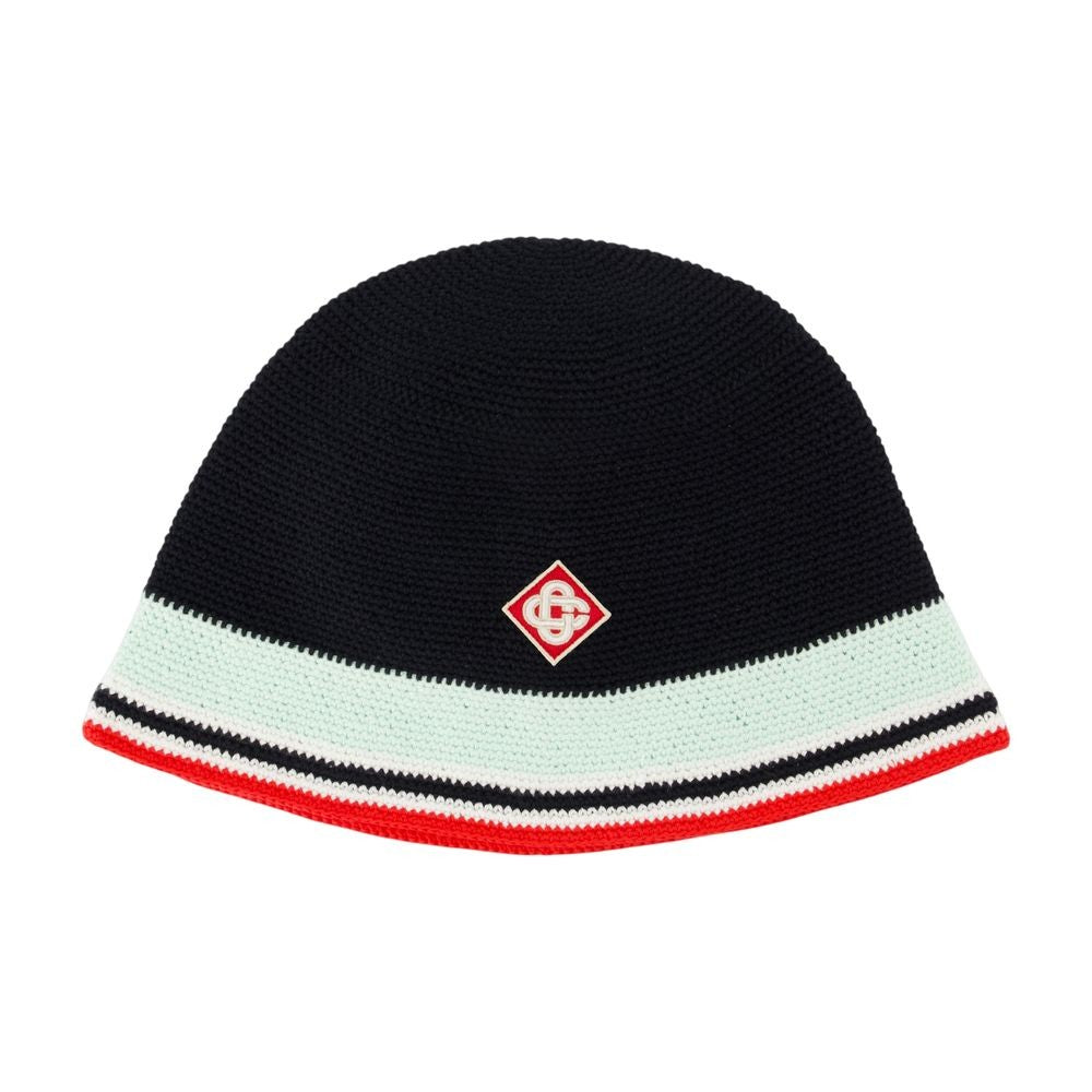 Crochet Bucket Hat - Cotton - Black