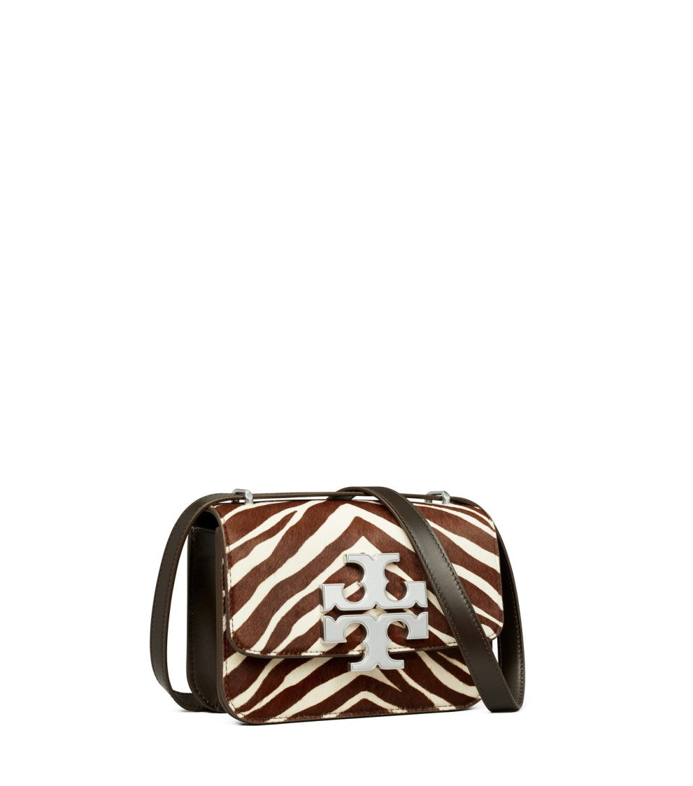 Zebra Print Bag With Flap Closure
