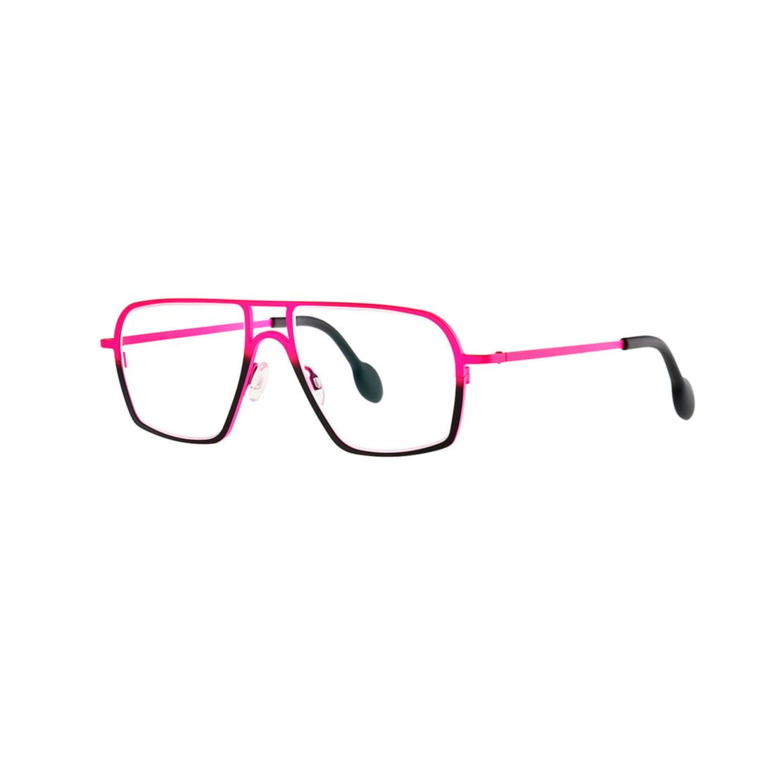 Palatino 386 C 306+5 N24/2 Geometric Bi-Color Metal Frame Eyeglasses