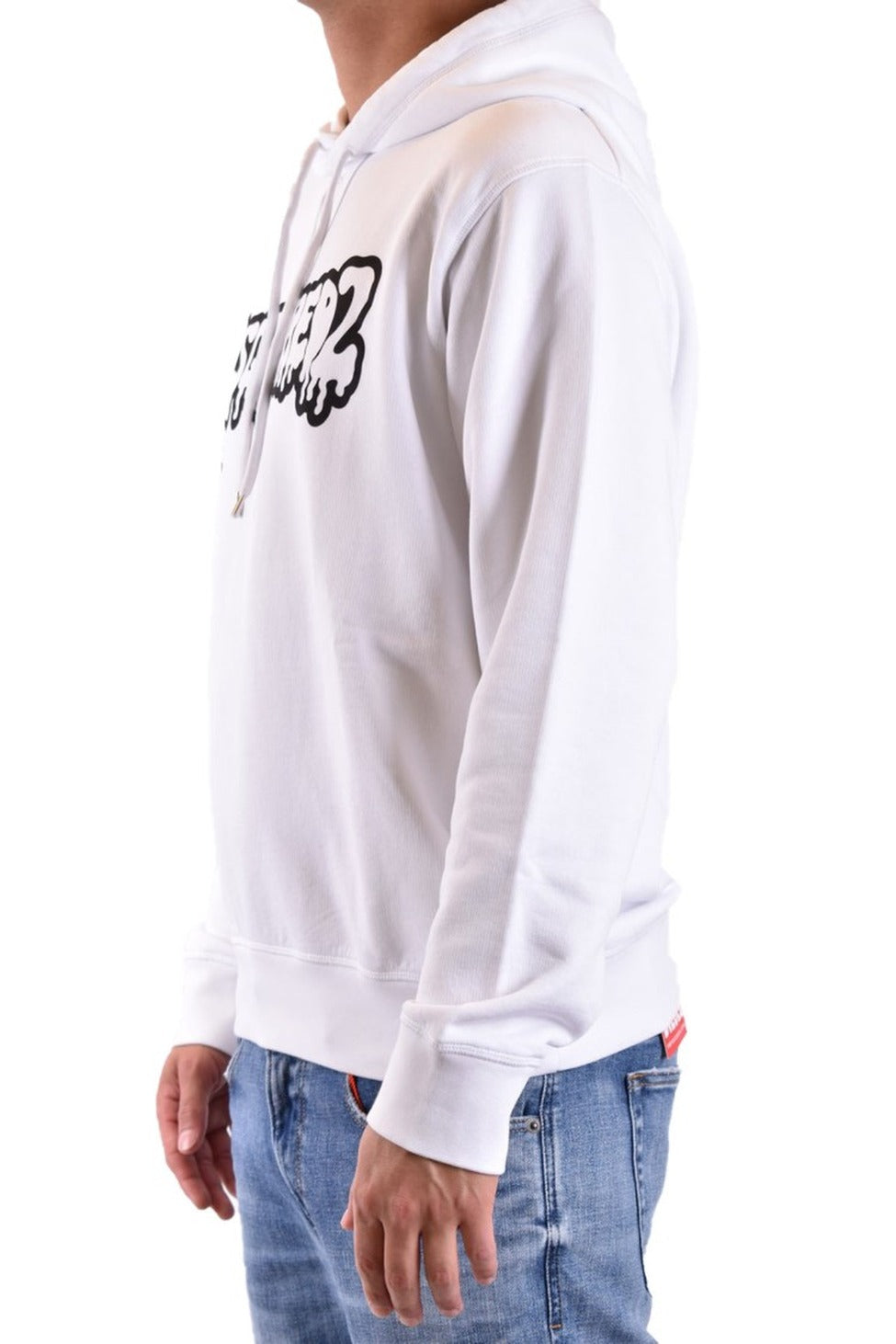 Bluza z kapturem z białym logo Drippy