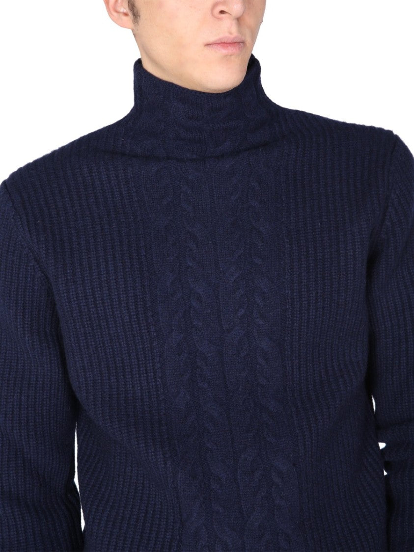 Navy Blue Turtleneck Sweater