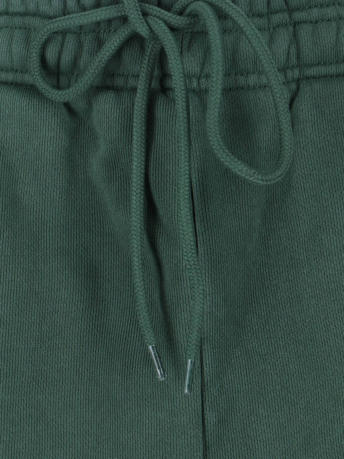 Green Relaxed-Fit Cotton Sports Pants