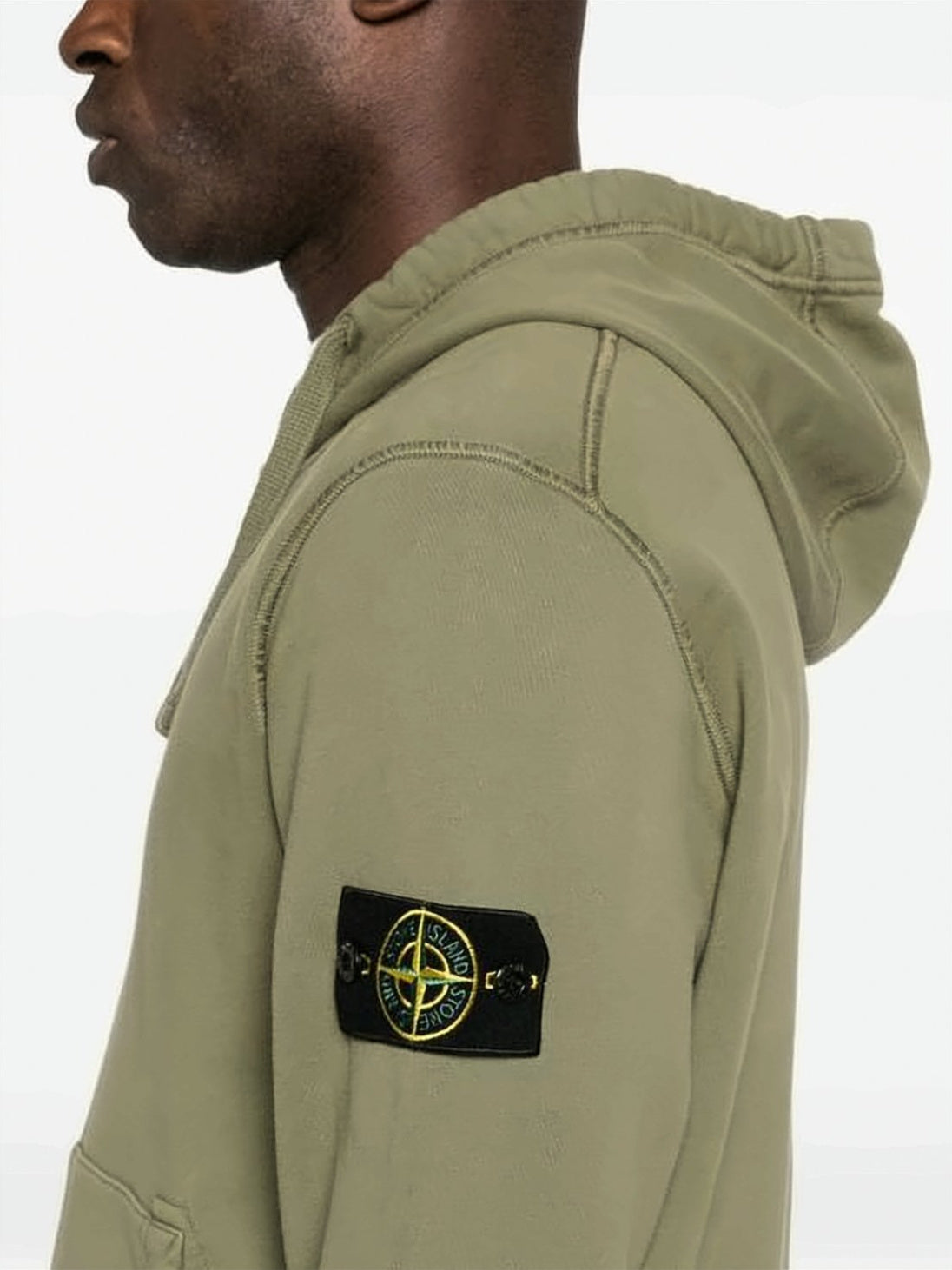 Relaxed Fit Green Hoodie