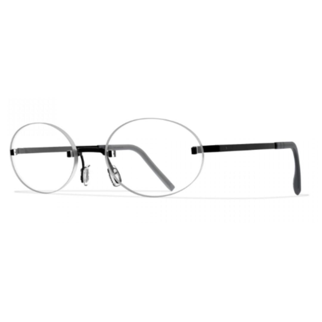 Bf941 Aero A-N Rimless Oval Eyeglasses with Black Titanium Temples