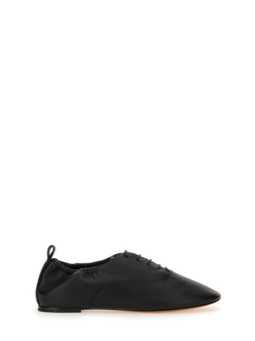 Lace-Up Slipper With Pointed Toe