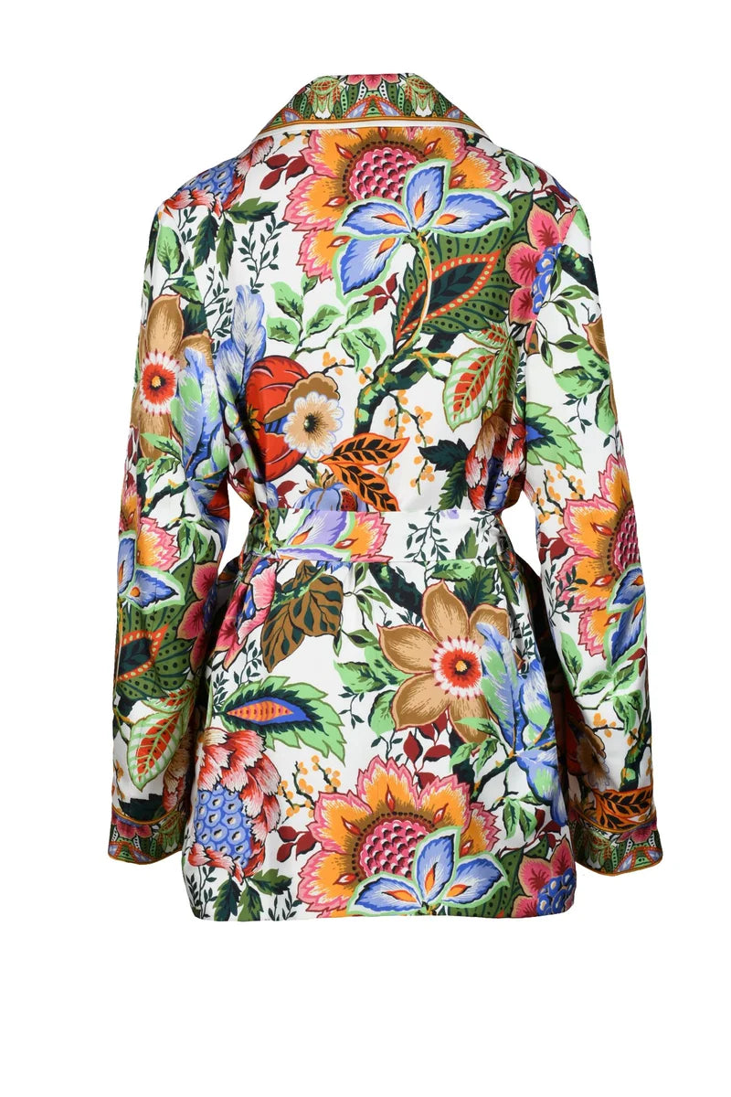 Silk Blazer Belt Lined - Multicolor
