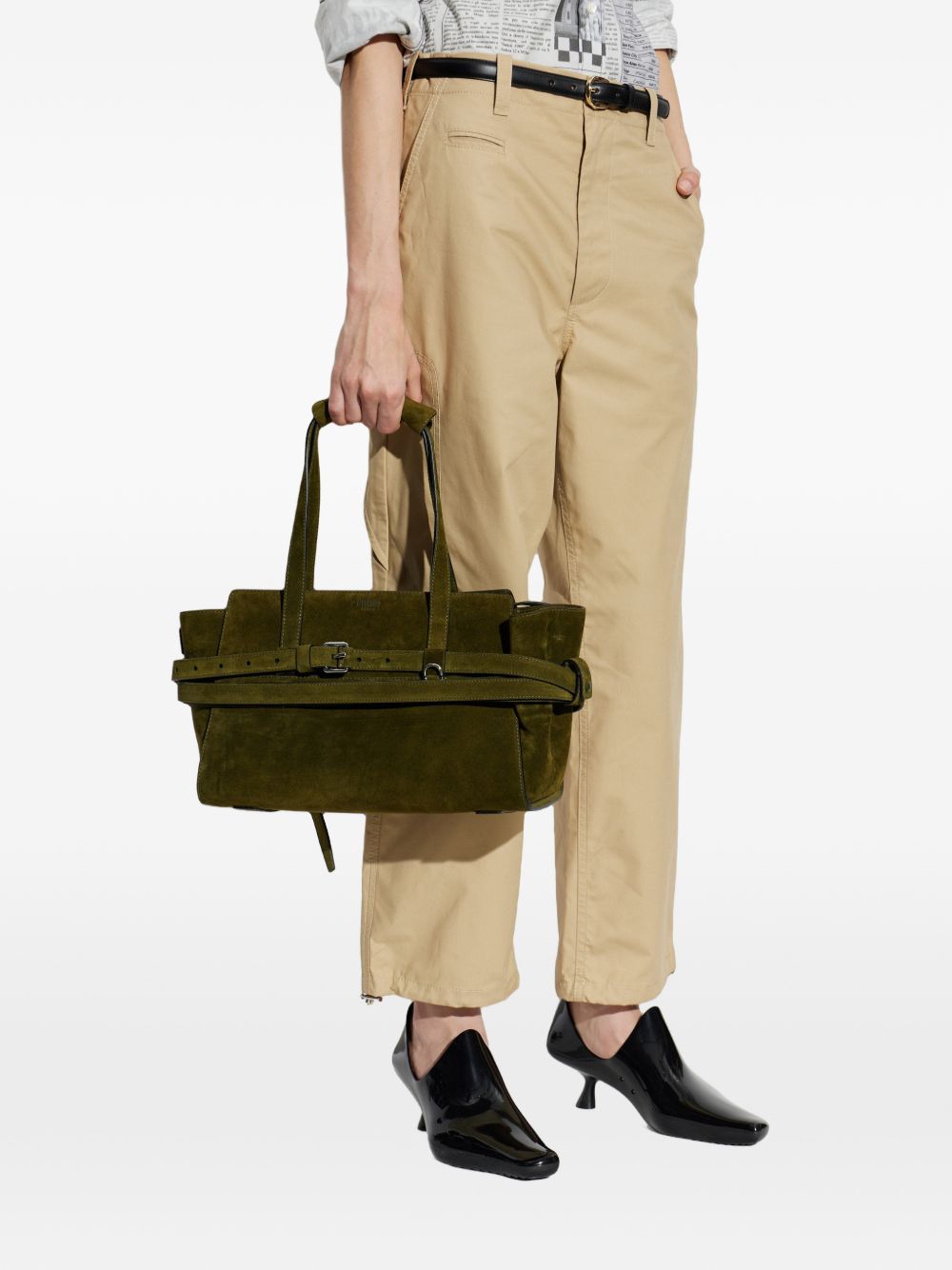 Minimalist Structured Leather Top Handle Bag
