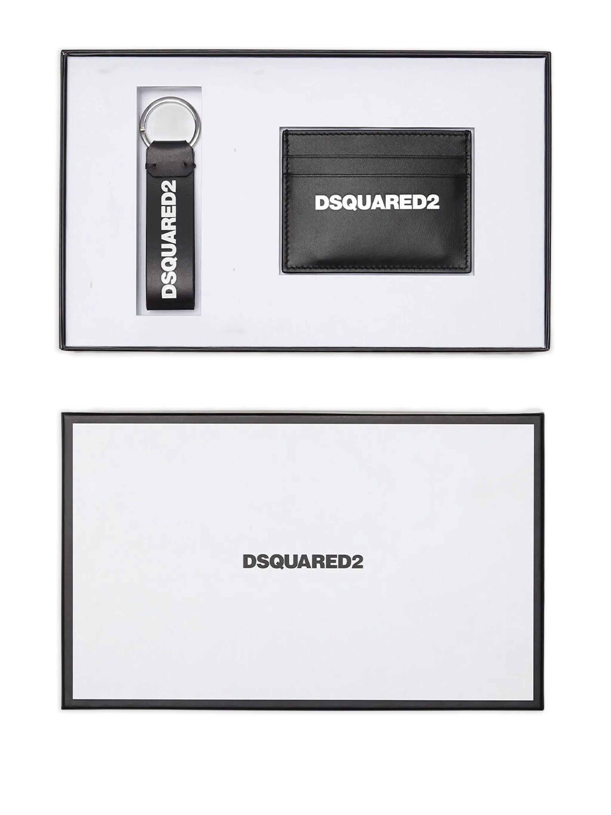 Gift Box Black Leather Card Holder