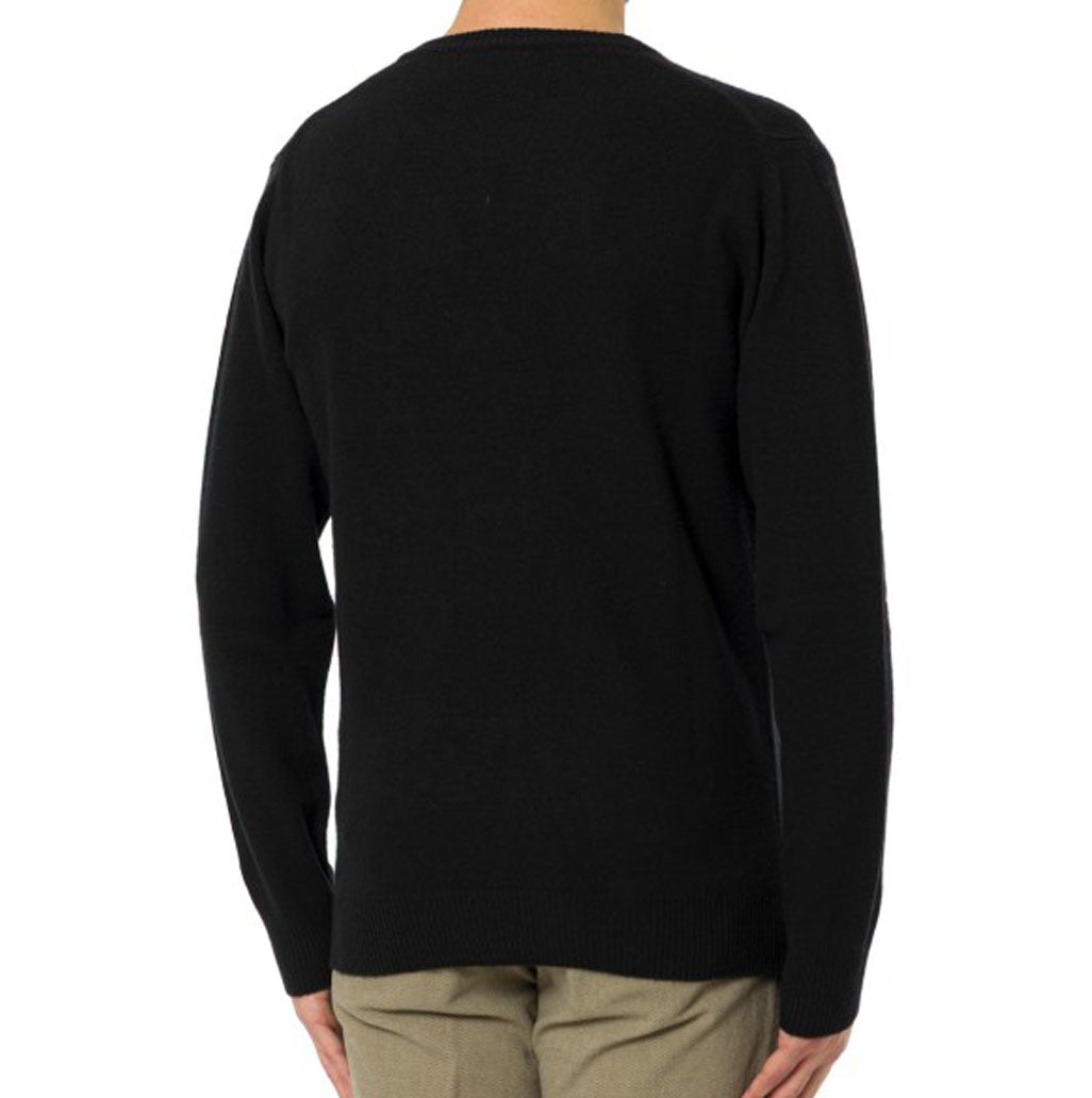 Prive Et Dompe 00 Emb Black Crewneck Sweater