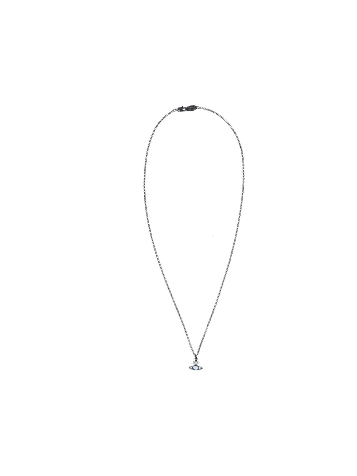 Silver Planet Pendant Gemstone Necklace