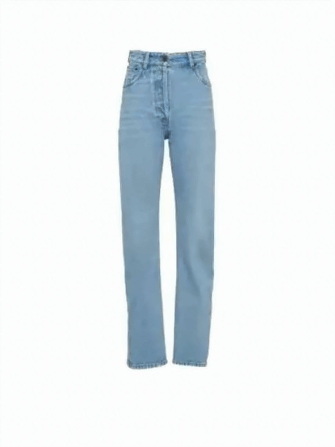 High-Waisted Denim Pants