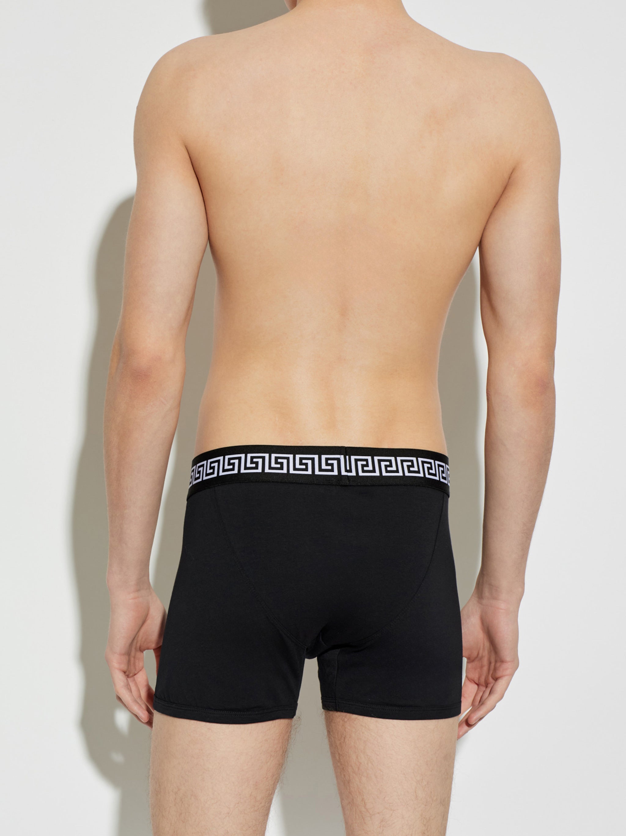 Black Parigamba Tri-Pack Greek Key Briefs