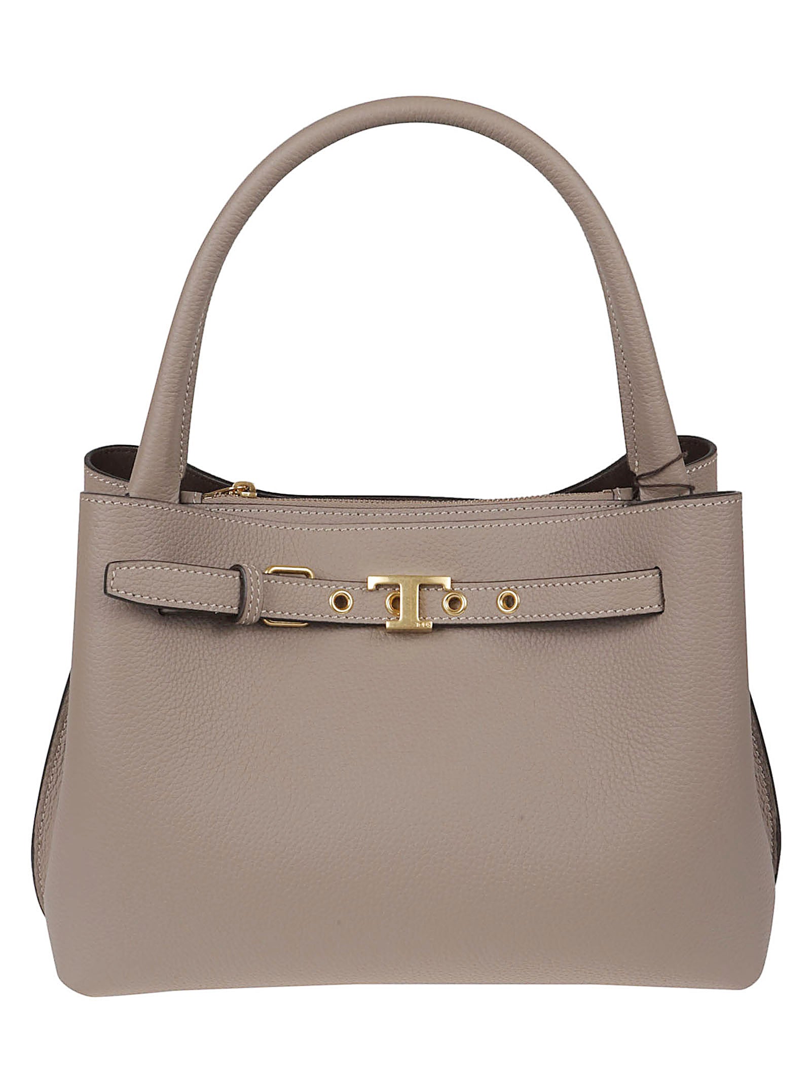 Textured Leather Handbag