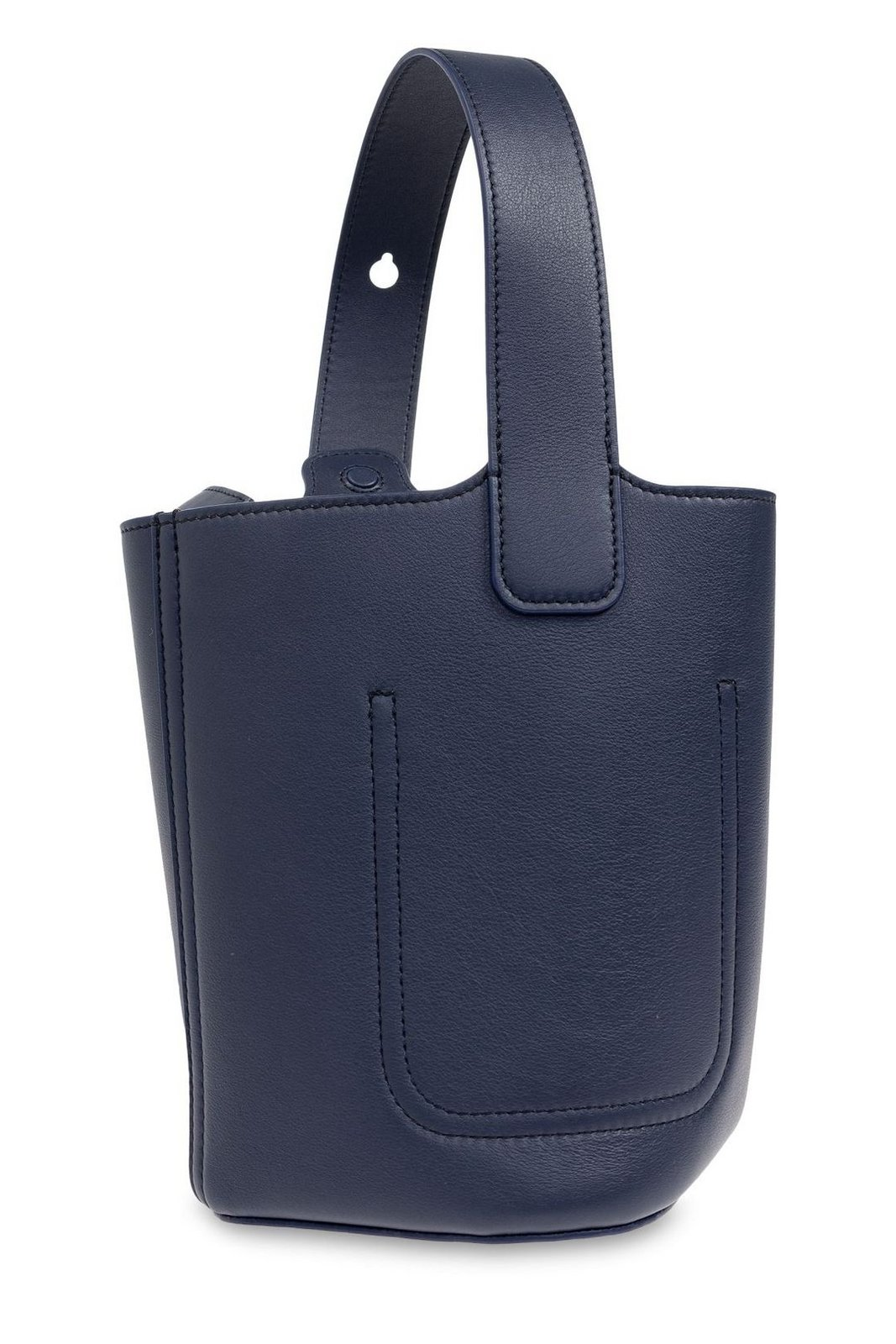 Structured Calf Leather Tote Bag