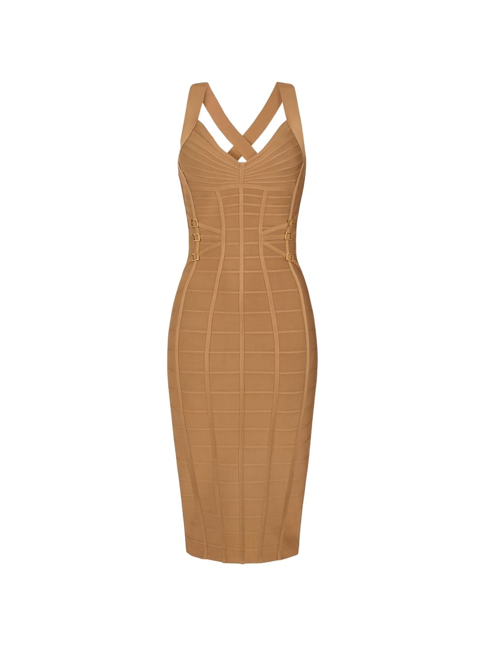 Structured Bandage Midi Dress