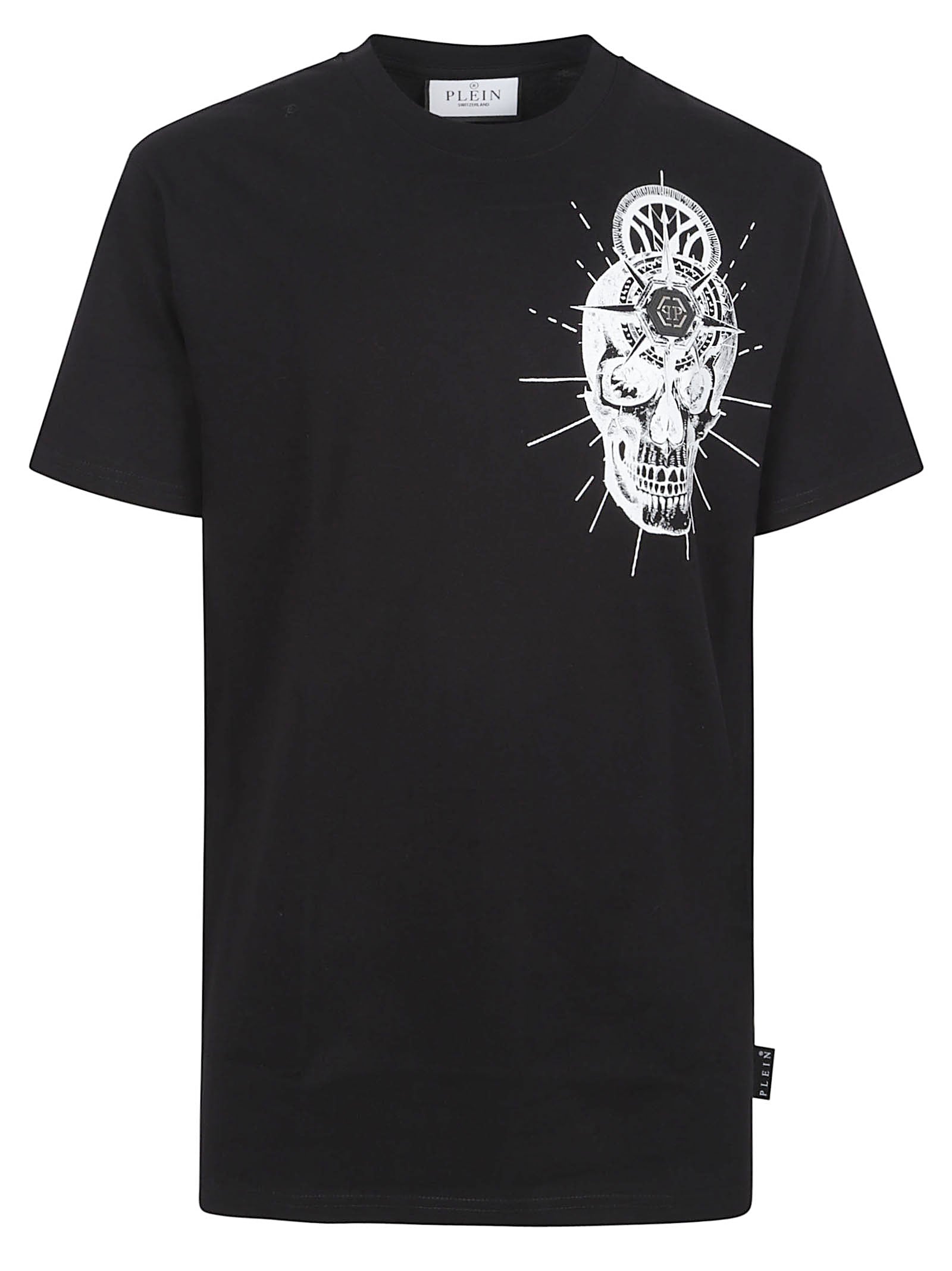 Cotton Jersey T-Shirt with Graphic Skull