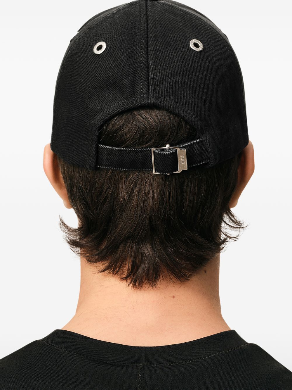 Curved Brim Black Baseball Cap