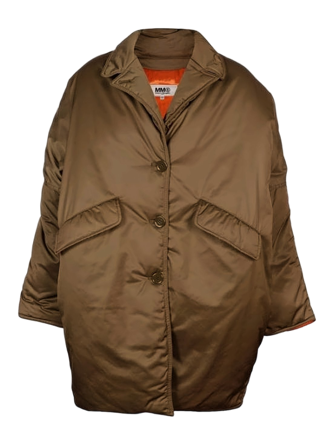 Oversized Padded Jacket with Classic Collar
