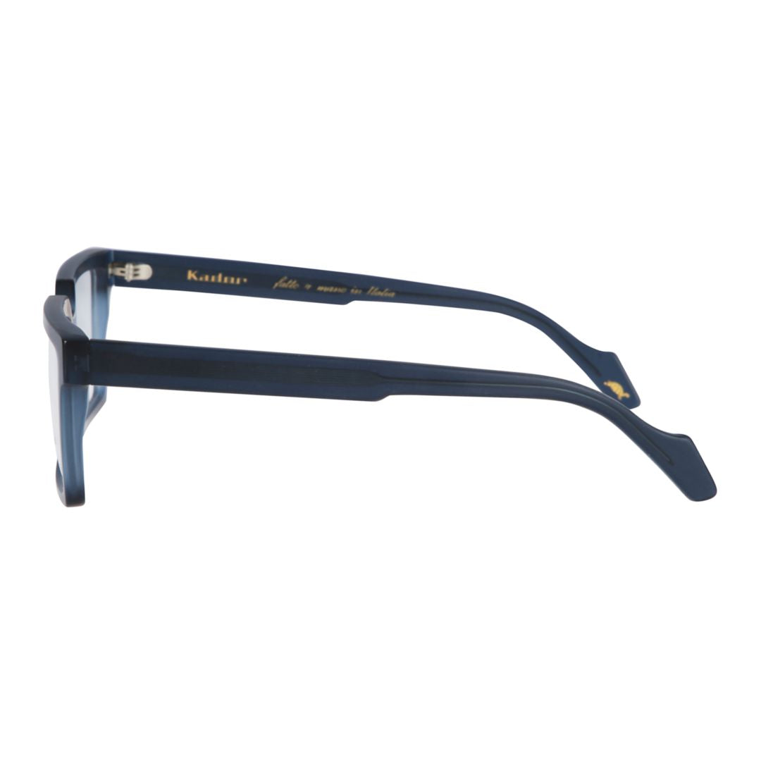 Pierre Rectangular Frame Sunglasses with Translucent Dark Blue Finish