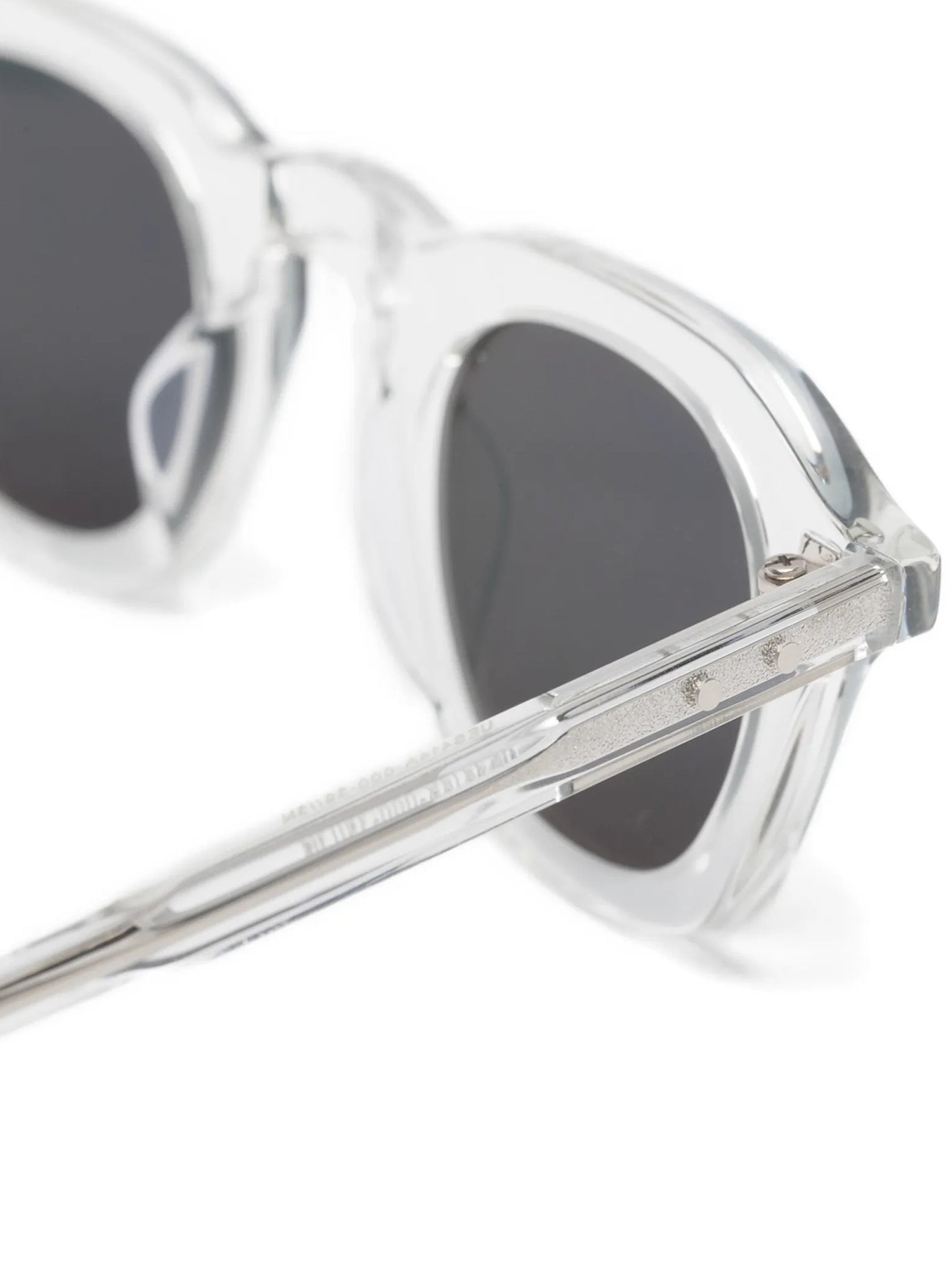 Phantos-Shape Crystal Acetate Sunglasses With Silver-Tone Temples Ues414A - G0002