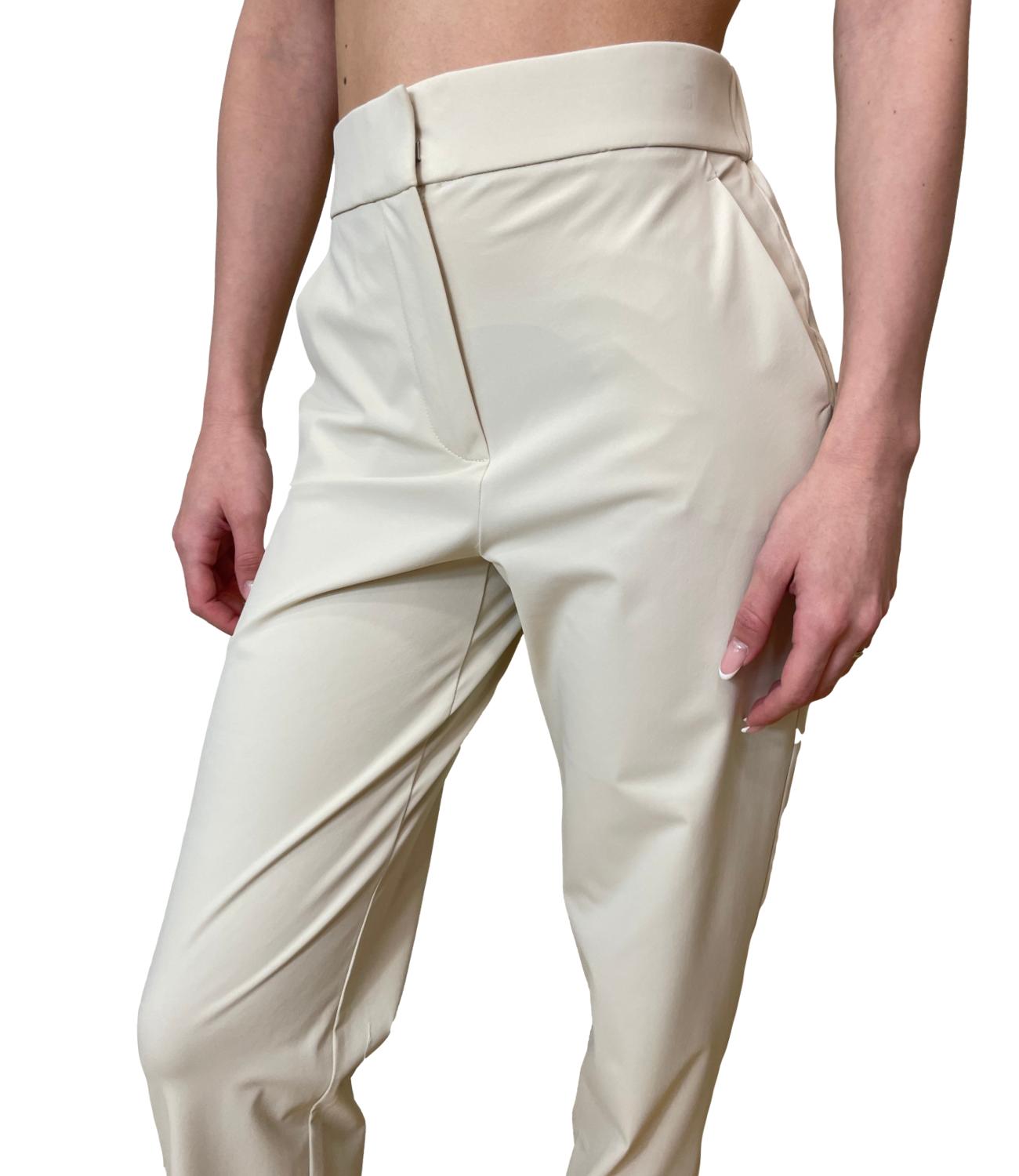 Ivory White Mmlpaio Polyamide Trousers