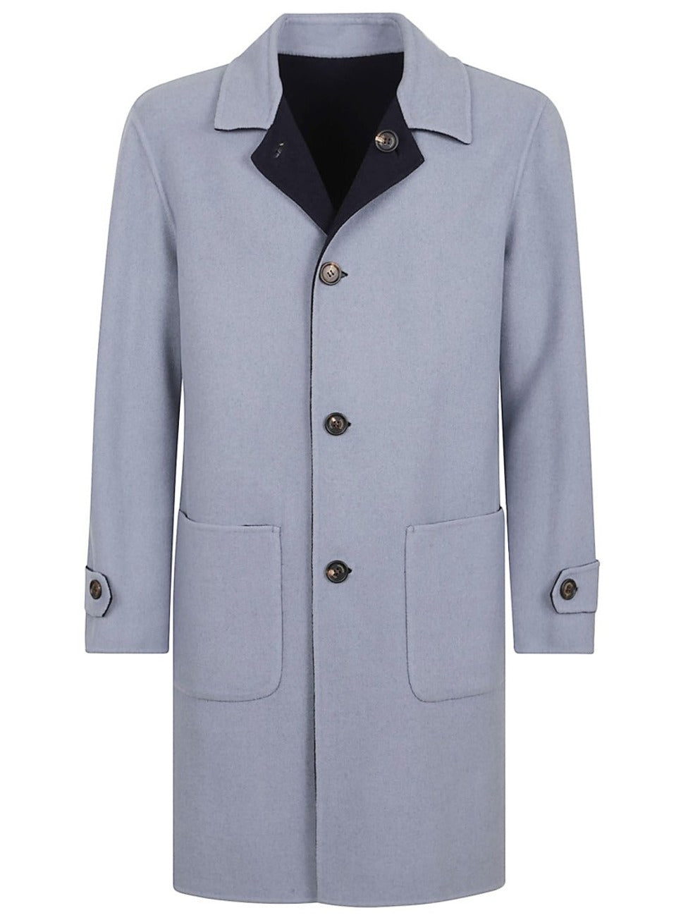 Reversible Wool Coat With Design